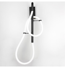 Чорне бра з гнучким неоном