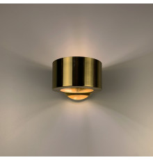 Настінний латунний круглий світильник