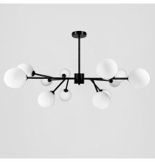 Стельова чорна люстра Grand Bunch на 12 плафонів Ø 110 см
