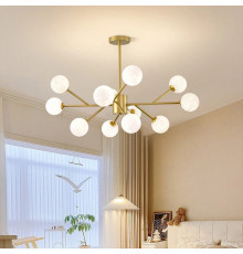 Стельова латунна люстра Grand Bunch на 12 плафонів Ø 110 см