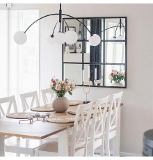 Люстра MOBIS на 5 плафонів у чорному корпусі