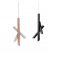 Світильник TUBES у блому корпусі в стилі модерн