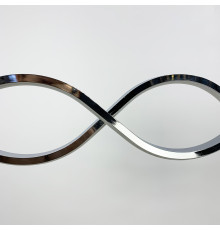 Сучасна срібна люстра Waterlines у двох розмірах