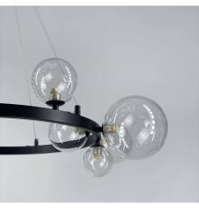 Світильник з 24 прозорими плафонами-кулями різного діаметру