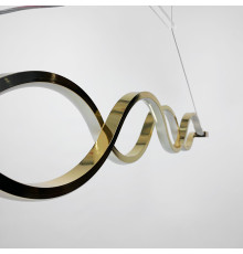 Сучасна золота люстра Waterlines у двох розмірах