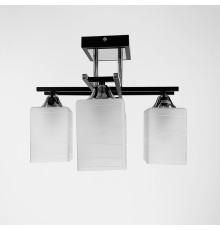 Стельовий світильник DUO LINE в чорному корпусі на 4 плафони