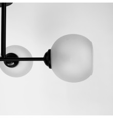 Сучасна плафонна люстра в чорному корпусі на 4 лампи Ø 57 см