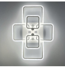 Золота LED люстра на 2+2+2 ріжки квадратної форми