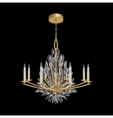 Кришталева золота люстра репліка Lily Buds на 6 ріжків-підсвічників