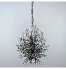 Кришталева чорна люстра репліка Lily Buds на 12 ламп