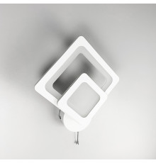 Світлодіодне біле бра з вимикачем на корпусі