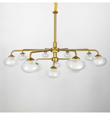 Золота люстра на 12 плафонів