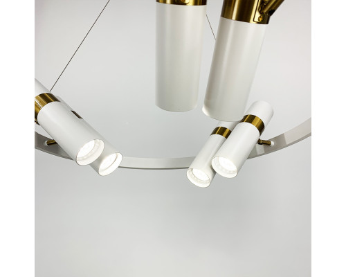 Cвітильник білий Spoor на тросах зі спотами