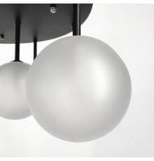 Стельова люстра на 11 матових плафонів