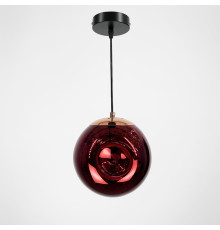 Підвіс із "мятим" плафоном кольору рожеве золото