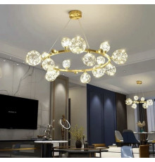 Люстра з прозорими плафонами-бульбашками