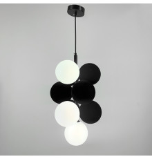 Світильник-репліка HOLLY чорні з білими підвісними кулями