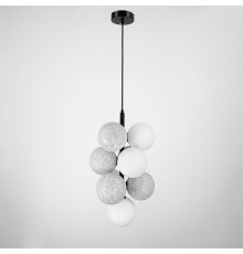 Світильник-репліка HOLLY сірі з білими підвісні кулі