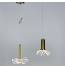 Підвіс у вигляді прозорої квітки 15х20 см