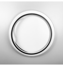 Стельовий світильник Сircle у чорно-білому каркасі