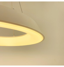 LED світильник круглий підвісний у білому корпусі