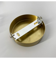 Одинарна кругла стельова основа у кольорі латунь