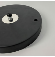 Подвійна кругла стельова основа у чорному кольорі