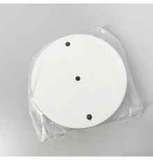 Подвійна кругла стельова основа у білому кольорі