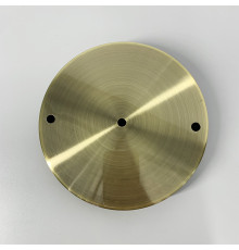 Подвійна кругла стельова основа у кольорі бронза