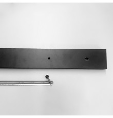 Подвійна прямокутна стельова основа у чорному кольорі 60х6х2,5 см