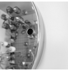 Подвійна кругла стельова основа у кольорі хром 24,5х3 см