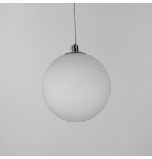 Підвіс в хромовому корпусі з білим плафоном