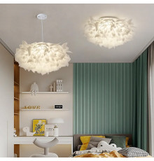 Світильник стельовий біла квітка з органічного пластику Ø 46 см