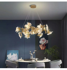 Люстра з декоративним листям клену Ø60 см