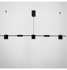 Видовджена чорна люстра LUMINA LUX