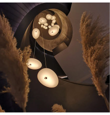 Стильний підвісний овальний світильник 19х12 см