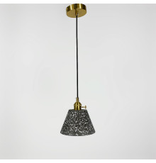 Підвіс Terrazzo Cono із сірим бетонним плафоном  в стилі Ар-деко