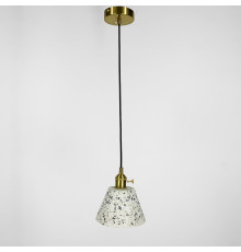 Підвіс Terrazzo Cono із білим бетонним плафоном  в стилі Ар-деко