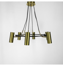 Підвісна латунна люстра ZION на 6 спотів