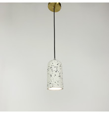 Підвіс Terrazzo Dome із білим бетонним плафоном 18х10 см