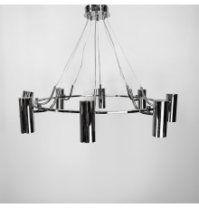 Підвісна срібна люстра ZION на 8 спотів