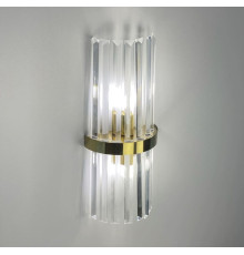 Бра в корпусі латунь з скляними видовженими камінчиками