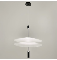 Дизайнерський 2-х ярусний світильник КРИЛА СВІТЛА із чорною основою