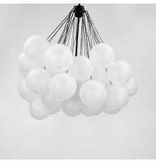 Люстра-пучок Pumpo Bubbles в чорному корпусі Ø 80 см 37 кульок