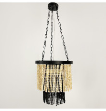 Підвісна люстра з серії "Дерев'яні намистини" Ø 40 см