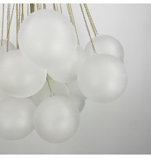 Люстра-пучок Pumpo Bubbles в золотому корпусі Ø 80 см 37 кульок