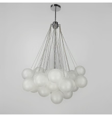 Люстра-пучок Pumpo Bubbles в хромованому корпусі Ø 80 см 37 кульок