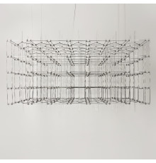 Кубічна люстра у формі паралелепіпеда 129х60х60 см