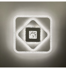 Стельовий або настінний світильник Ø 35 см з прозорим акрилом з бульбашками 