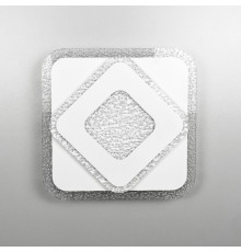 Стельовий або настінний світильник Ø 20 см з прозорим акрилом з бульбашками 